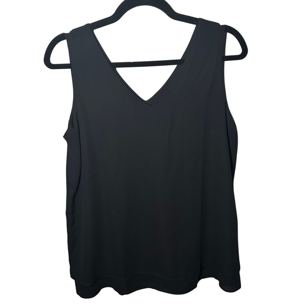 NEW Ann Taylor Black Dressy Chiffon Sleeveless Blouse Tank Top Size‎ Small NWT